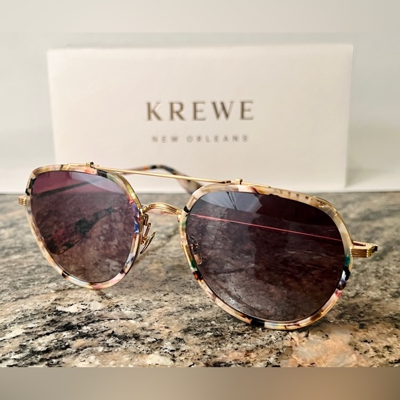 KREWE Sunglasses - BAKER - 18K Titanium + Gelato Mirrored - Picture 3 of 10